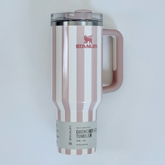 NWT STANLEY Quencher H2.0 Tumbler w/ Handle - Peach Whip Cabana Gloss - Picture 4 of 7